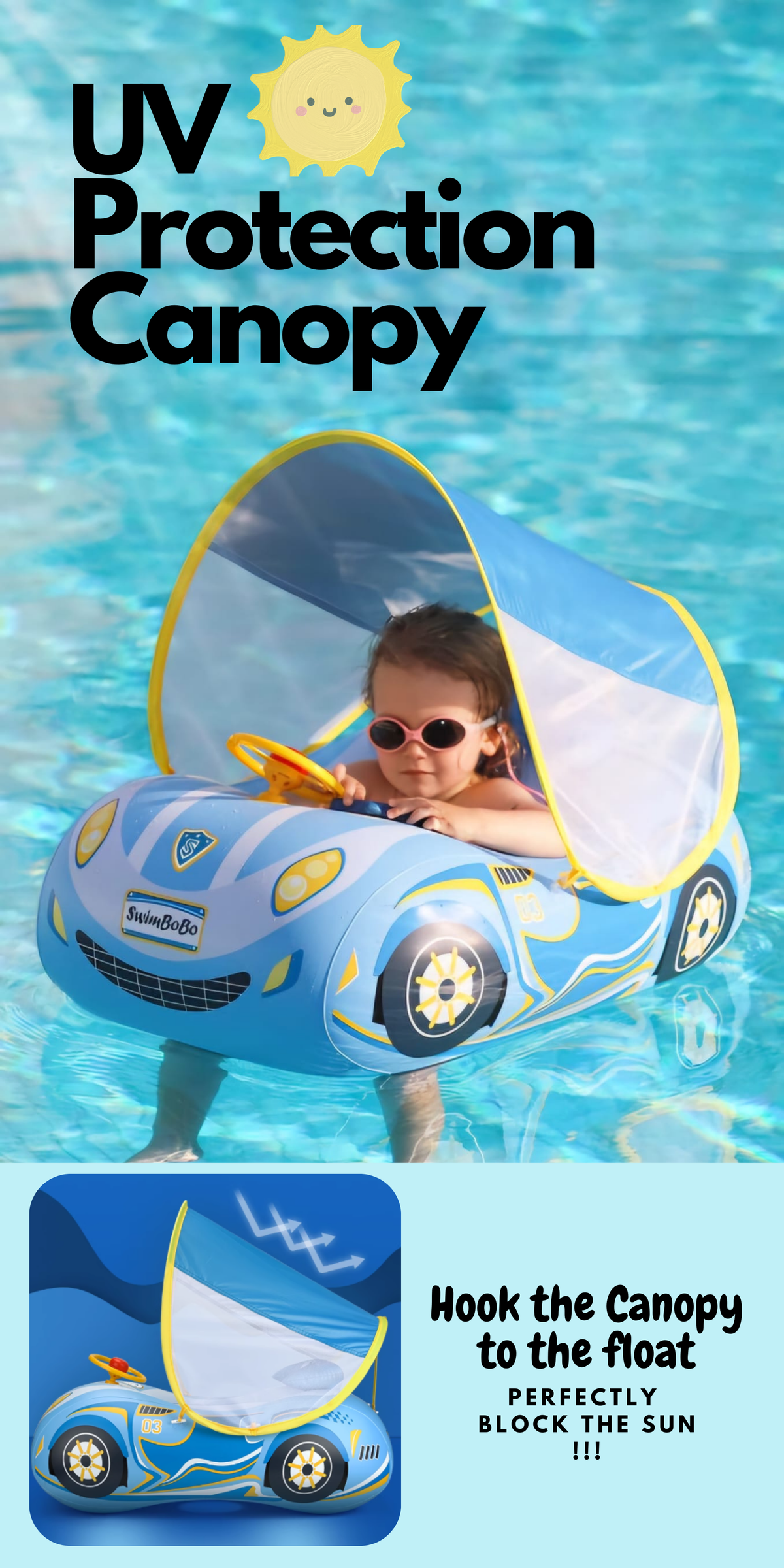 Baby & Toddler Swimming Float ☀️ Sports Car ☀️ Plane ☀️ Boat